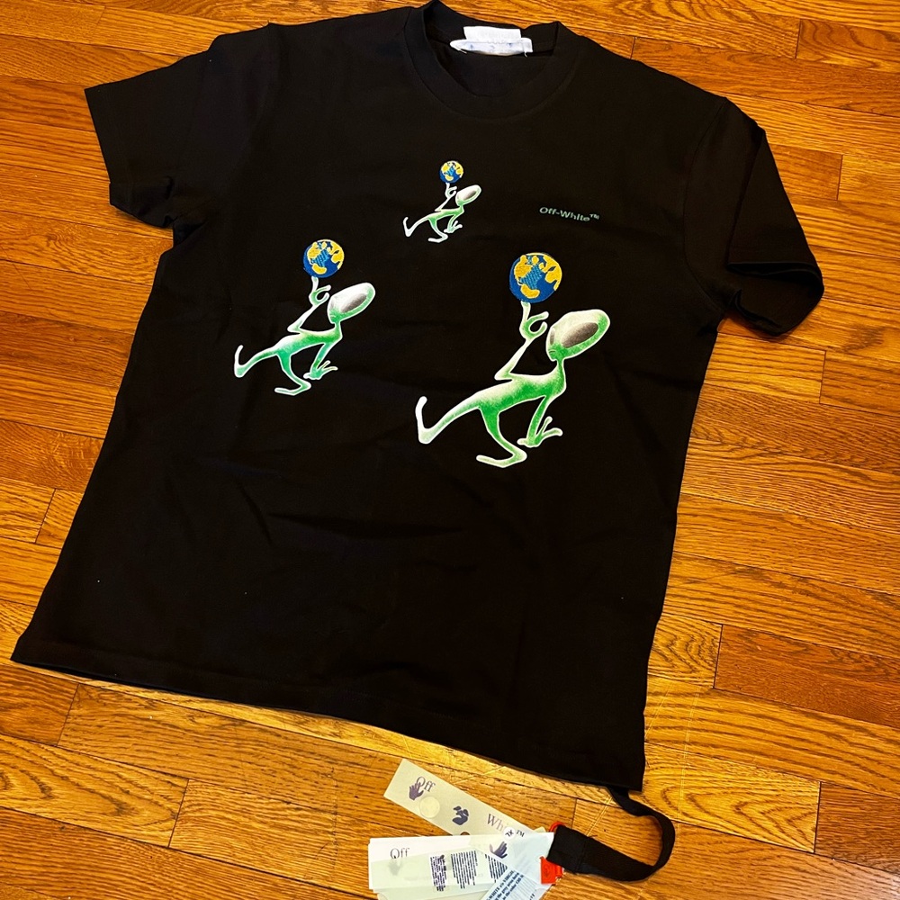 Black Graphic off-white Designer tee